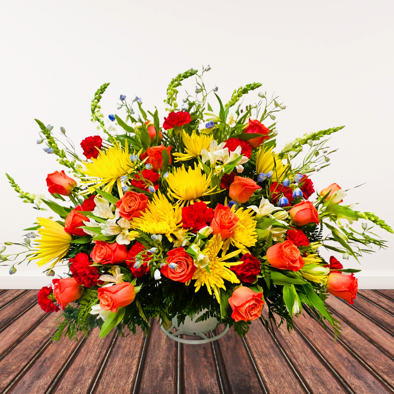 A Bright Light Funeral Basket