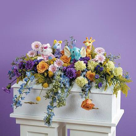 Flower Delivery Florist Funeral Sympathy Naples Spring Garden Infant Casket Spray