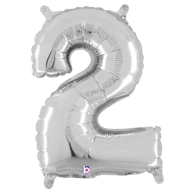 Flower Delivery Florist Same Day Naples 61 Number Two Air Filled Balloon.Jpg